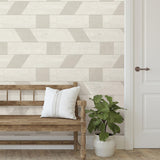Brewster Home Fashions Scott Living Scott Living Nuwallpaper Geometrics Natural Wallpaper