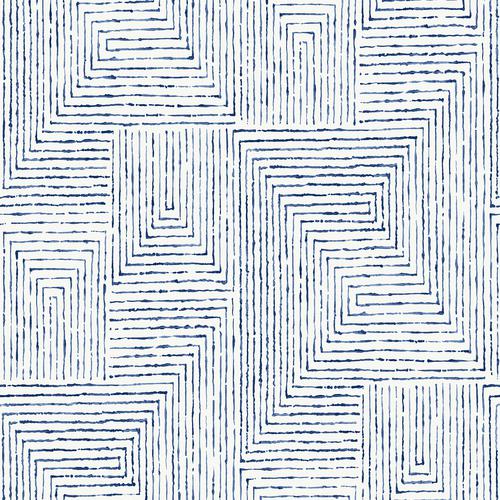 Brewster Home Fashions Scott Living Scott Living Nuwallpaper Geometrics Blue Wallpaper