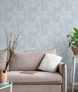 Brewster Home Fashions Scott Living Scott Living Nuwallpaper Geometrics Blue Wallpaper