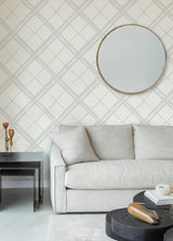 Brewster Home Fashions Scott Living Scott Living Nuwallpaper Geometrics Grey Wallpaper