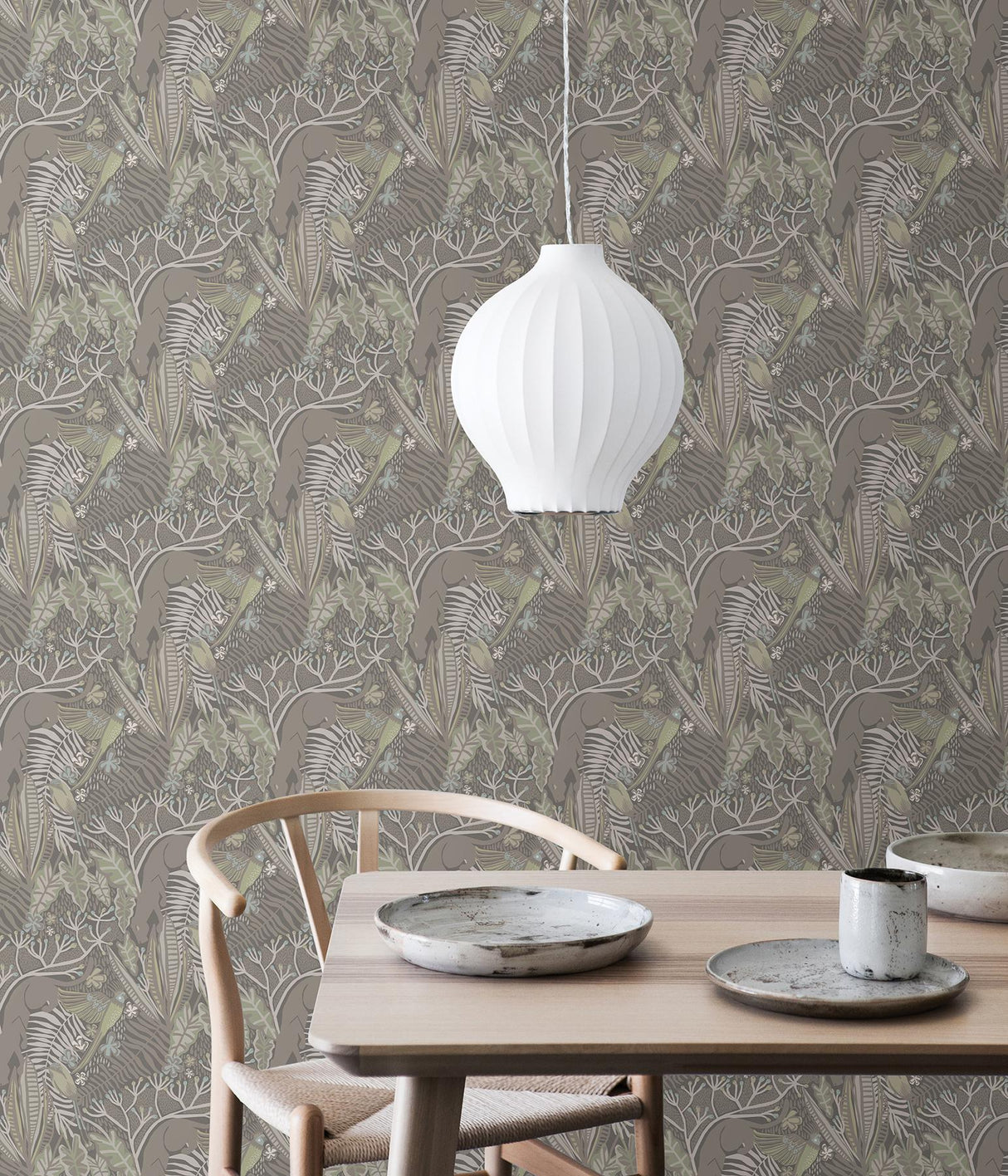 Brewster Home Fashions Pip & Lo Pip & Lo Nuwallpaper Novelty Grey Mint Wallpaper