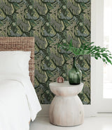 Brewster Home Fashions Pip & Lo Pip & Lo Nuwallpaper Novelty Greens Wallpaper