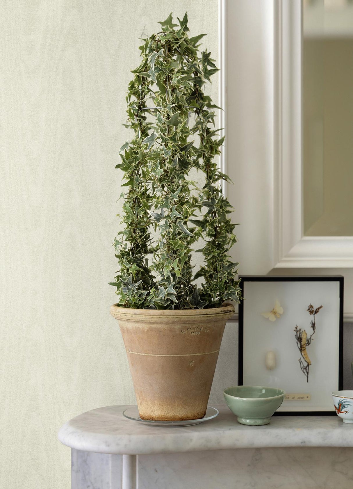 Brewster Home Fashions Sirpi Italian Silk Wood Cream Wallpaper