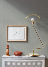 A-Street Prints Bentley Grey Faux Linen Wallpaper