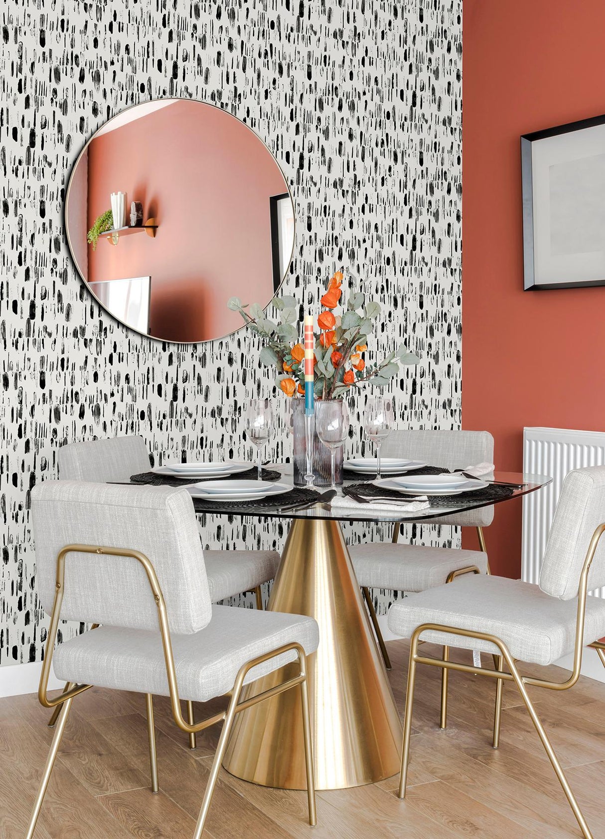 A-Street Prints Daylight Abstract Black Wallpaper