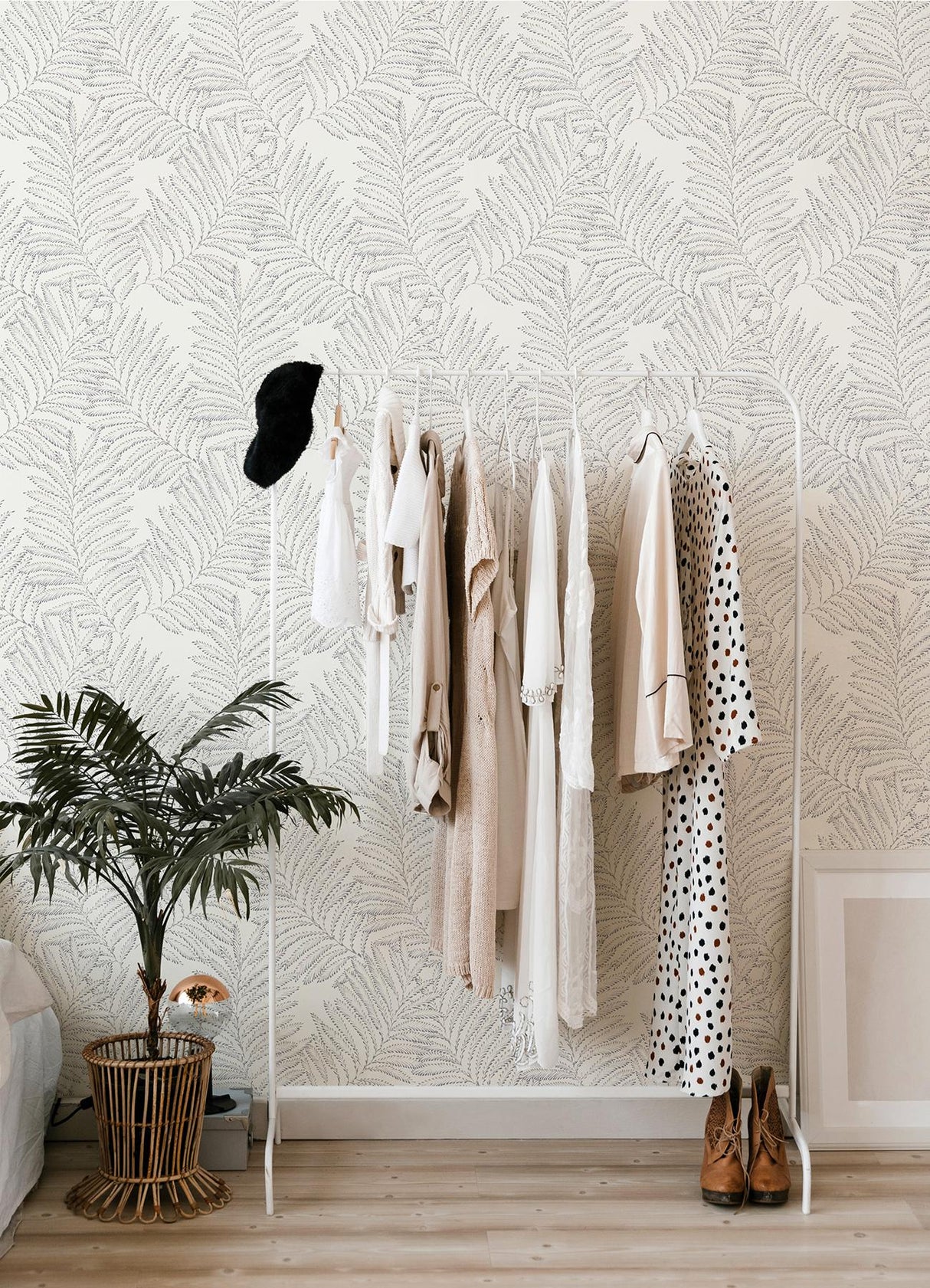 A-Street Prints Daylight Botanical Grey Wallpaper