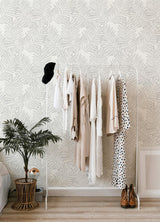A-Street Prints Daylight Botanical Grey Wallpaper