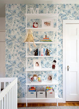 A-Street Prints Mariell Blue Dragonfly Wallpaper