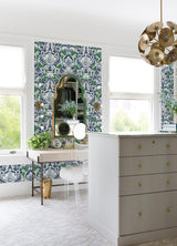A-Street Prints Sadie Green Parisian Damask Wallpaper