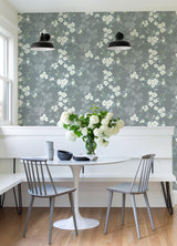 A-Street Prints Nicolette Grey Floral Trail Wallpaper