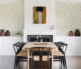 Brewster Home Fashions Lili Whittwhitt Lisa Love Nuwallpaper Geometrics Cream Wallpaper