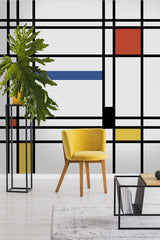 Seabrook De Stijl Mural Multicolored Mural