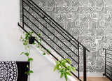 Seabrook Linework Maze Inkwell Wallpaper