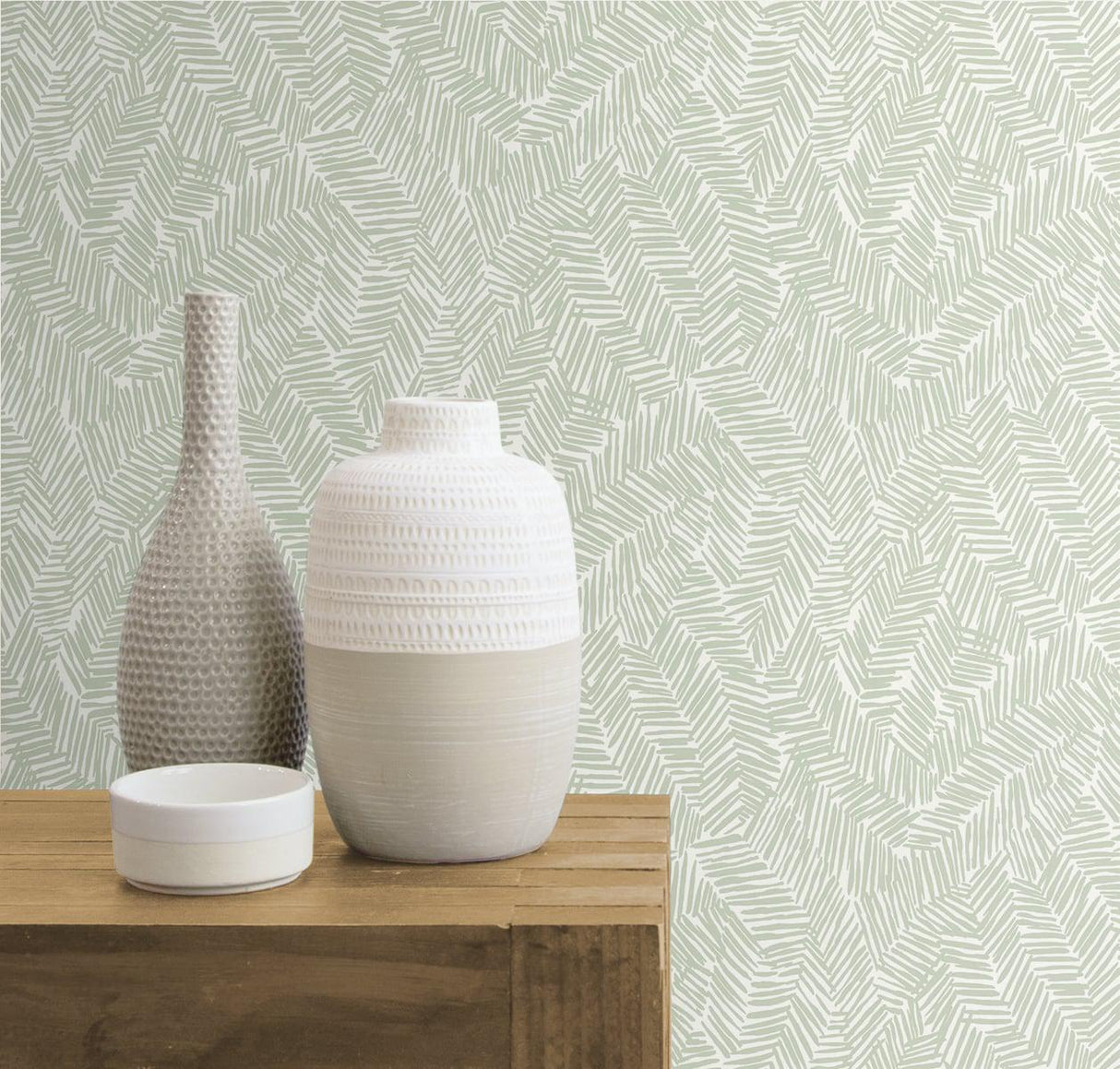 Seabrook Lush Celadon Wallpaper