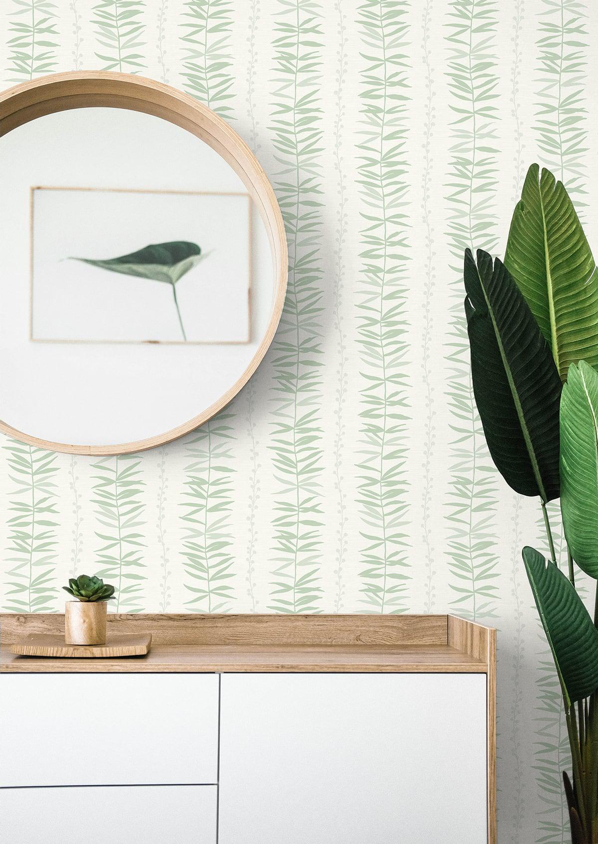 Seabrook Summer Garland Forest Wallpaper