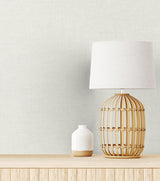 Seabrook Soft Linen Bleached Linen Wallpaper