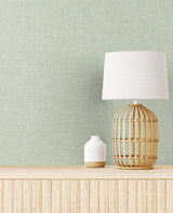 Seabrook Soft Linen Sage Wallpaper
