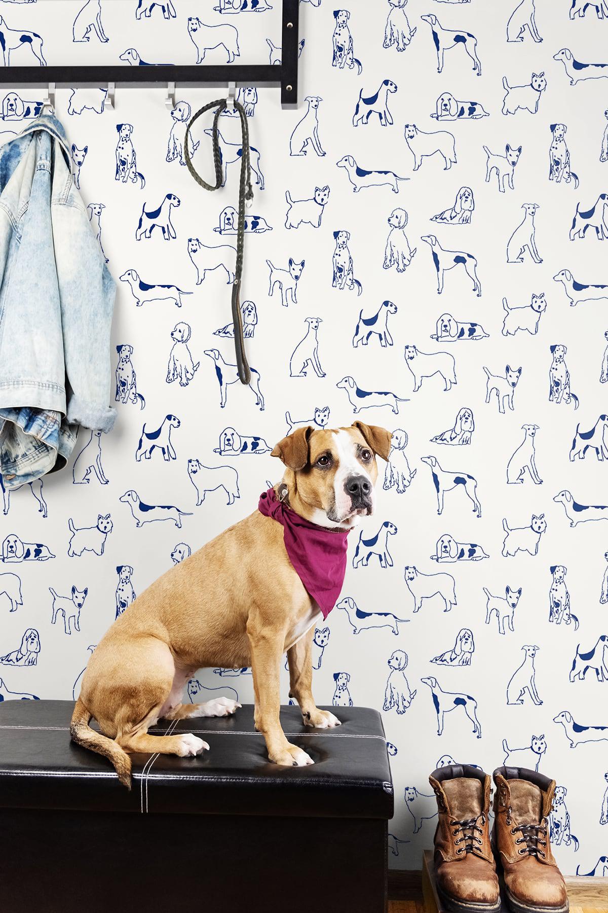 Seabrook Best In Show Indigo Wallpaper
