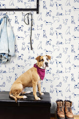 Seabrook Best In Show Indigo Wallpaper