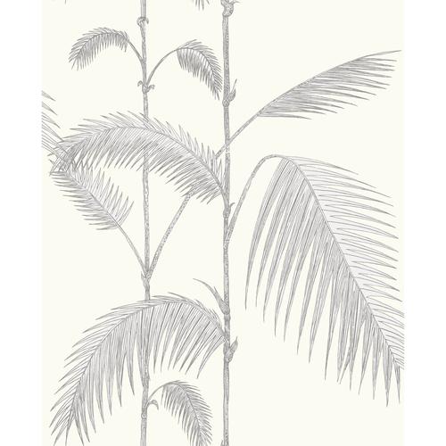 Cole & Son PALM LEAVES GREY/WHITE Wallpaper