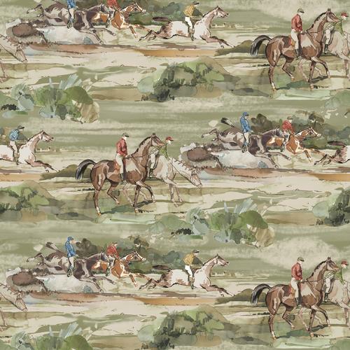 Mulberry MORNING GALLOP ANTIQUE Wallpaper