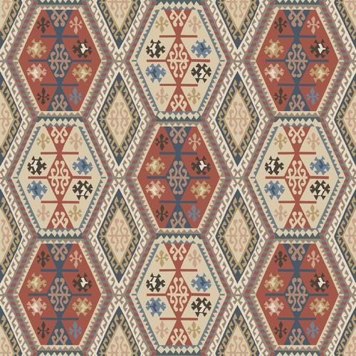 Mulberry BUCKLAND RED/BLUE Wallpaper