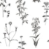Roommates Botanical Print Peel & Stick White Wallpaper