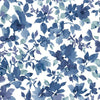 Roommates Watercolor Floral Peel & Stick Blue Wallpaper