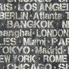 Roommates Cities Of The World Peel & Stick Black Wallpaper