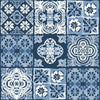 Roommates Marrakesh Tile Peel & Stick Blue Wallpaper
