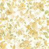 Roommates Watercolor Floral Peel & Stick Yellow Wallpaper