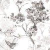 Roommates Spring Cherry Blossoms Peel & Stick Gray Wallpaper
