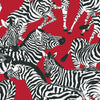 Waverly Herd Together Peel & Stick Red Wallpaper