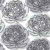 Roommates Bed Of Roses Peel & Stick Grey Wallpaper