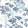 Roommates Queen Anne'S Lace Peel And Stick Blue Wallpaper
