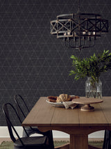 Magnolia Home Ridge Black Wallpaper
