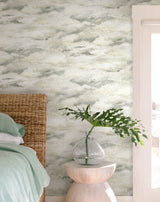 York Plein Air Tan/Gray Wallpaper