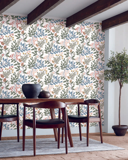 York Eden Retreat White/Multi Wallpaper