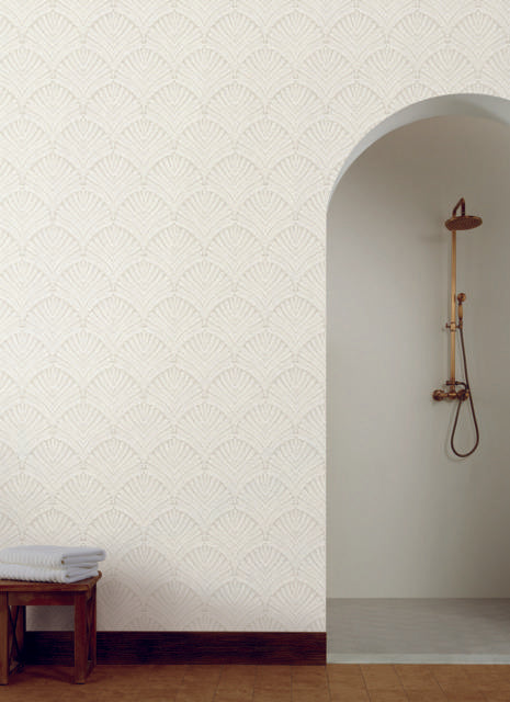 York Beachcomber Off White/White Wallpaper