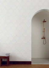York Beachcomber Light Gray/White Wallpaper