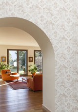 York Quartet Off White/Tan Wallpaper