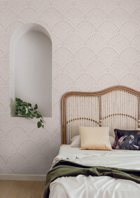 York Beachcomber Light Pink/Cream Wallpaper