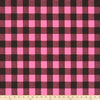 Decoratorsbest Buffalo Plaid Polish Pink Black Fabric