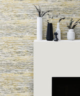 Seabrook Watercolor Waves Golden Dusk Wallpaper