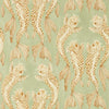 Sanderson Voyaging Koi Oriental Green/Honey Wallpaper