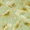 Sanderson Lotus Leaf Oriental Green/ Olive Wallpaper