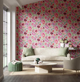 Harlequin Marsha Aqua/Peony/Magenta Wallpaper