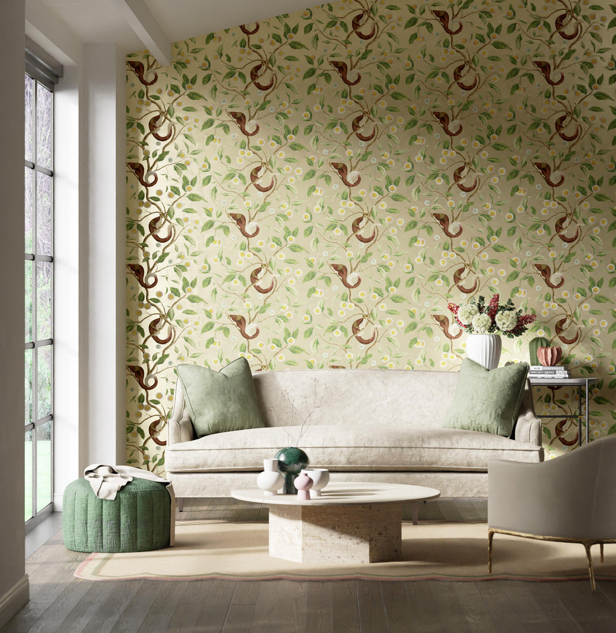 Harlequin Nellie Gilver/Meadow Wallpaper