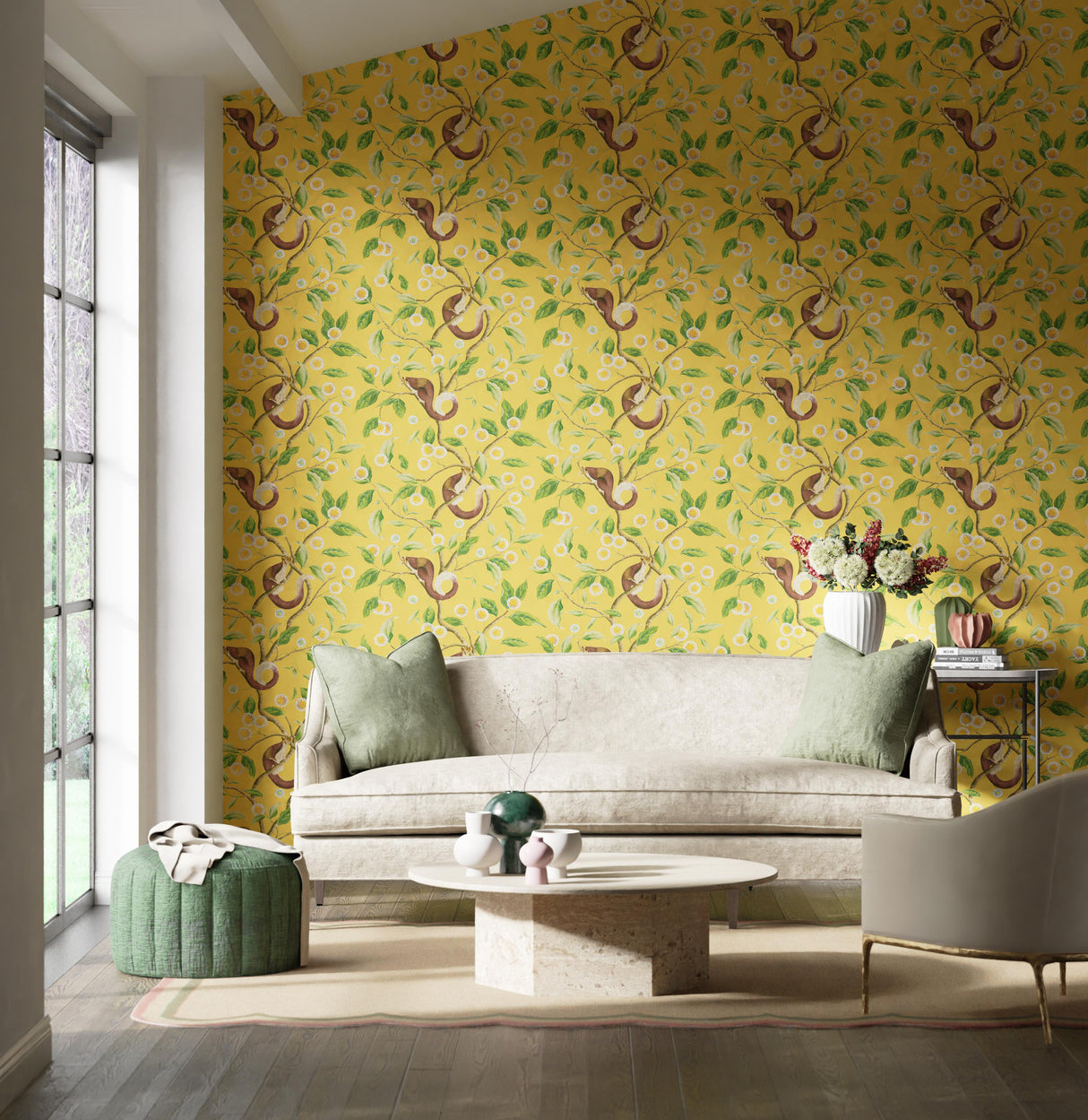 Harlequin Nellie Honey/Meadow Wallpaper