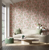 Harlequin Ella Powder/ Sage / Peach Wallpaper